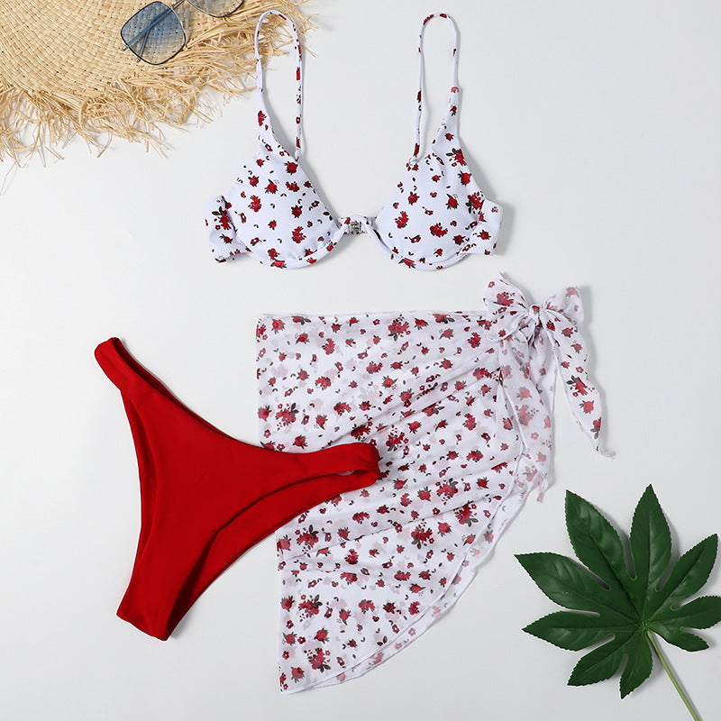 Three-piece Bikini with Skirt