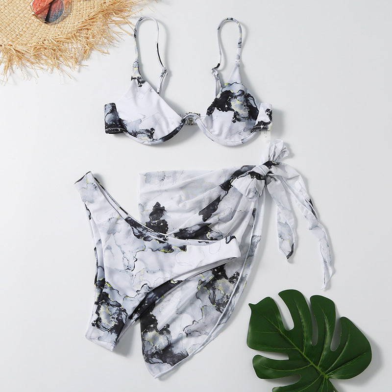 Three-piece Bikini with Skirt