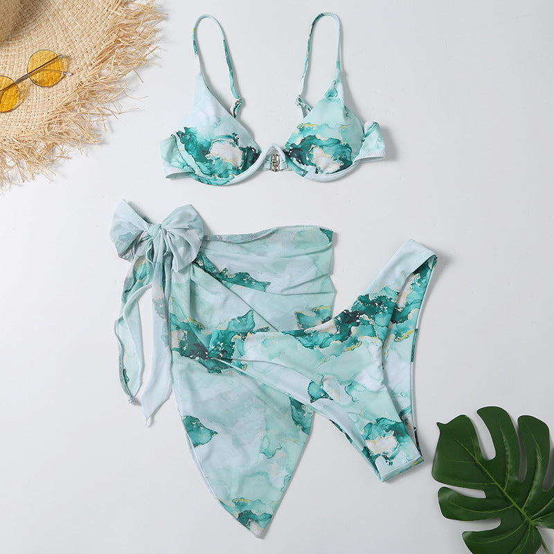 Three-piece Bikini with Skirt
