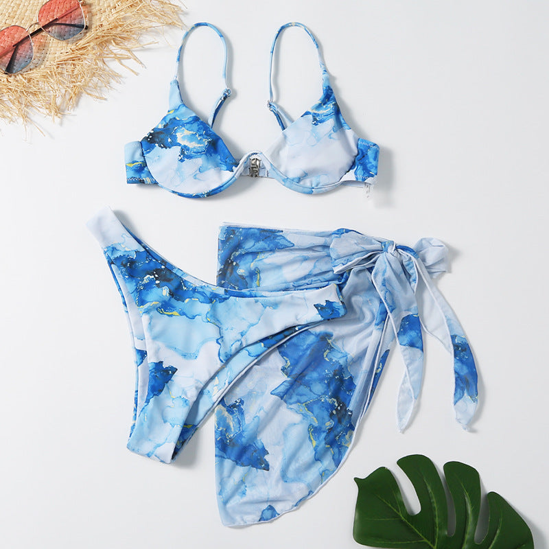 Three-piece Bikini with Skirt