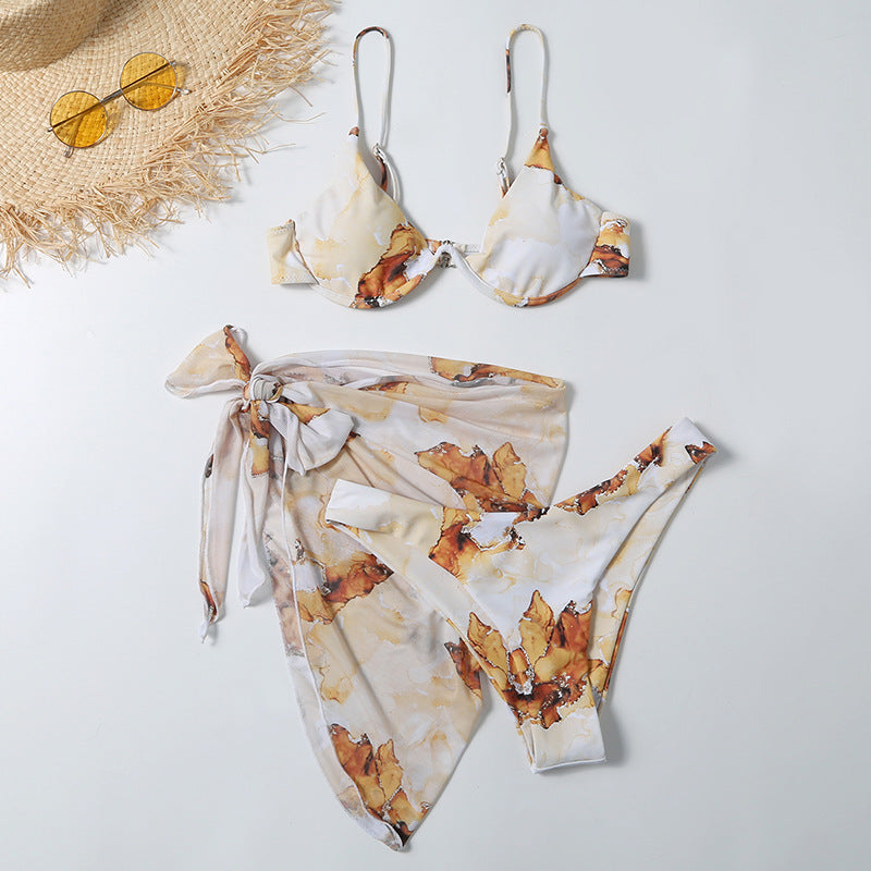 Three-piece Bikini with Skirt