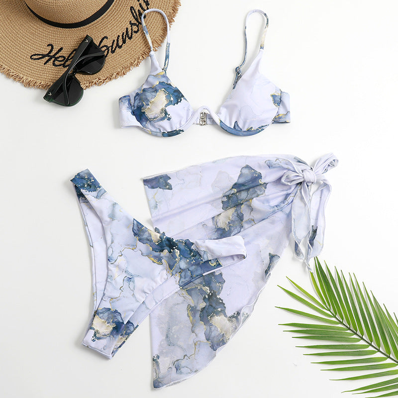 Three-piece Bikini with Skirt
