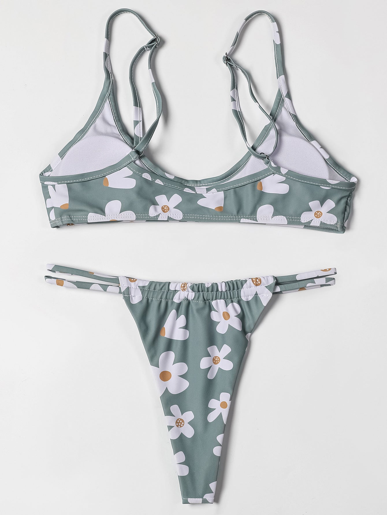 Floral Print Low Rise Bikini Swimsuit