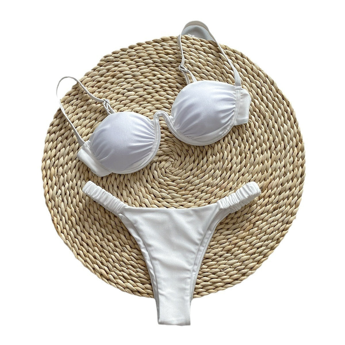 Underwire Bikini Split Women's Swimsuit