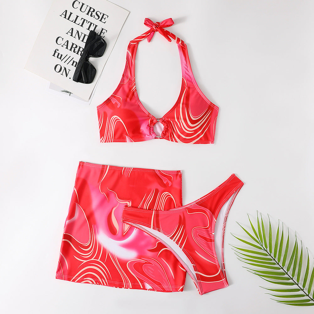 Three Piece Bikini Skirt